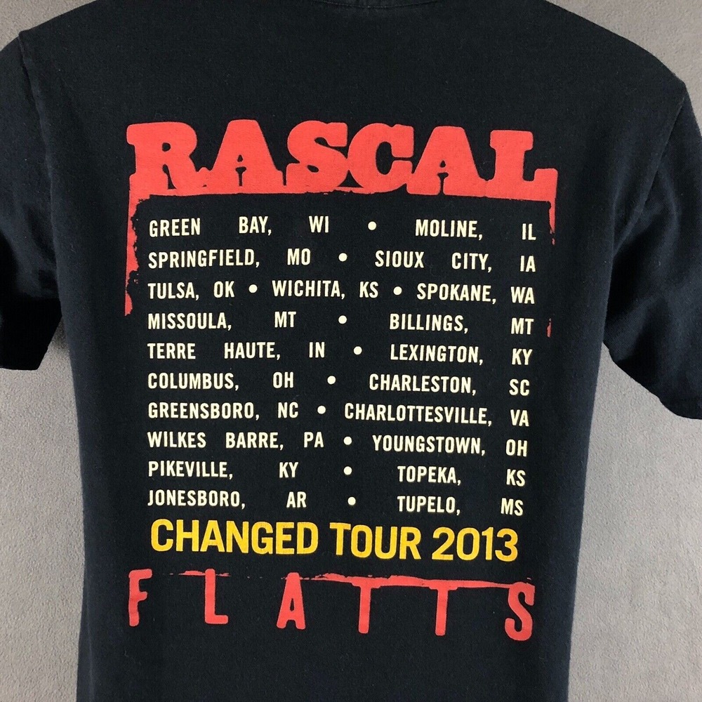 Rascal Flatts 2013 Live & Loud Concert Tour T-Shirt Country Group Size Small - Picture 5 of 6